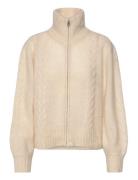 Objnete Lo Knit Cardigan Noos Tops Knitwear Cardigans Cream Object