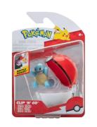 Pokemon Clip N Go Squirtle With Poke Ball Toys Playsets & Action Figur...