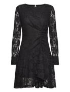 Rwdelilah Short Dress Kort Kjole Black Rosemunde