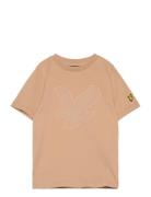 Graphic Eagle T-Shirt Tops T-shirts Short-sleeved Beige Lyle & Scott