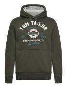 Hoodie With Print Tops Sweat-shirts & Hoodies Hoodies Khaki Green Tom ...