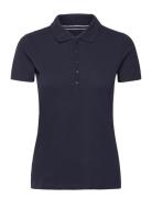 Poloshirt Piqueé Tops T-shirts & Tops Polos Navy Tom Tailor