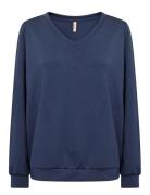 Sc-Banu Tops Sweat-shirts & Hoodies Sweat-shirts Blue Soyaconcept