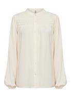 Sc-Radia Tops Shirts Long-sleeved Cream Soyaconcept