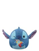 Squishmallows 20 Cm Disney Stitch Holding French Fries Toys Soft Toys ...