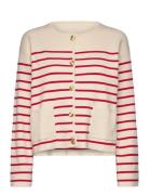 Elodiepw Ca Tops Knitwear Cardigans Cream Part Two