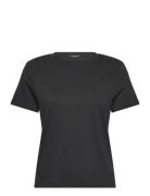 Round Neck Tshirt Tops T-shirts & Tops Short-sleeved Black Monki