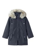 Nkfmilla Parka Jacket Long Fo Noos Parkas Jakke Navy Name It