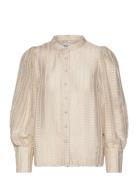 Rorall Shirt Ls Tops Shirts Long-sleeved Cream Lollys Laundry