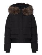 Everest Hooded Bomber Jkt Fôret Jakke Black Superdry