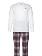 Flannel-Sle-Set Pyjamas White Polo Ralph Lauren Underwear