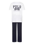 S5-Sleepwear Short Set Pyjamas Sett Navy Polo Ralph Lauren