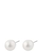 Laney Pearl Ear White 10Mm Accessories Jewellery Earrings Studs Silver...