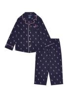 Sl-Sleepwear Pyjamas Sett Navy Polo Ralph Lauren