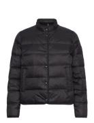 Lw Down Collarless Jacket Fôret Jakke Black Tommy Hilfiger