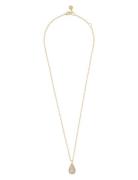 Naomi Drop Pendant Neck 45 G/Clear - 45 Cm Accessories Jewellery Neckl...