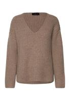 Cmandrea-Pullover Tops Knitwear Jumpers Brown Copenhagen Muse