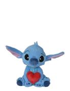 Disney Stitch Holding Heart Toys Soft Toys Stuffed Toys Blue Disney