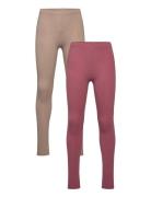 Basic Leggings Bottoms Leggings Pink Minymo