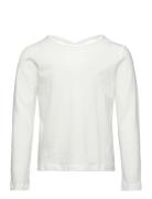 Top With Cross Back Tops T-shirts Long-sleeved T-shirts White Lindex