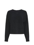 Mschgittel Peggy Pullover Tops Knitwear Jumpers Navy MSCH Copenhagen