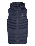 Jjesprint Puffer Bodywarmer Hood Noosjnr Fôret Vest Navy Jack & J S