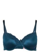 Lace & Shine Pd Lingerie Bras & Tops Wired Bras Blue Hunkemöller