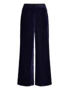 Aomi Trousers Bottoms Trousers Wide Leg Navy Rosemunde