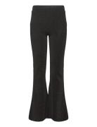 Tnmila Flared Pants Bottoms Trousers Black The New