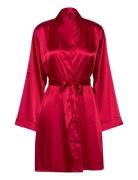 Satin Kimono Morgenkåpe Red Hunkemöller