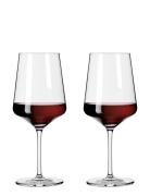 Licthweiss Rödvinsglas 2-P Home Tableware Glass Wine Glass Red Wine Gl...