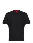 Austin T-Shirt Tops T-shirts Short-sleeved Black HUGO