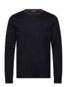 Ls Twin Tipped T-Shirt Tops T-shirts Long-sleeved Navy Fred Perry