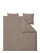 Bed Linen 200X220 Noble Taupe Home Textiles Bedtextiles Bed Sets Brown...