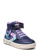 J Skylin Girl F Høye Sneakers Blue GEOX