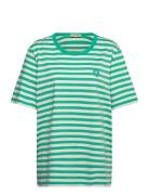 Tasaraita Unisex Unikko Ss Tops T-shirts & Tops Short-sleeved Green Ma...