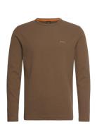 Tempesto Tops T-shirts Long-sleeved Brown BOSS