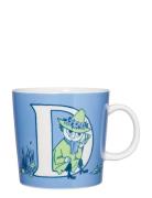 Moomin Mug 0,4L Abc D Home Meal Time Cups & Mugs Cups Blue Arabia