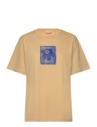 Tremolo Unikko Placement Tops T-shirts & Tops Short-sleeved Beige Mari...