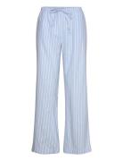 Flannel Pyjamas Trousers Pyjamasbukser Pysjbukser Blue Gina Tricot