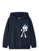 Nkmdro Sonic Nreg Swe Wh Bru Sky Tops Sweat-shirts & Hoodies Hoodies N...