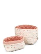 Quilted Storage Basket, Set Of Two Home Kids Decor Storage Storage Bas...