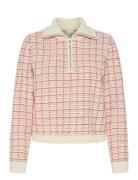 Yasliviana Ls Knit Zip Pullover Tops Knitwear Jumpers Pink YAS