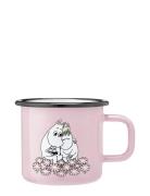 Enamel Mug 3,7Dl Together Home Meal Time Cups & Mugs Cups Pink MUMIN