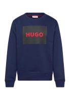 Sweatshirt Tops Sweat-shirts & Hoodies Sweat-shirts Blue Hugo Kids