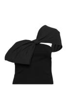 Bow Tube Top Tops T-shirts & Tops Short-sleeved Black Monki