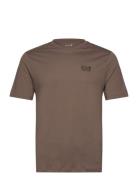 T-Shirt Tops T-shirts Short-sleeved Brown EA7