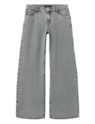 Nlfkizza Dnm Lw Wide Pant Noos Bottoms Jeans Wide Jeans Grey LMTD