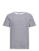 Outwashed Pocket Tee Tops T-shirts Short-sleeved Navy Sebago