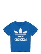 Trefoil Tee Tops T-shirts Short-sleeved Blue Adidas Originals